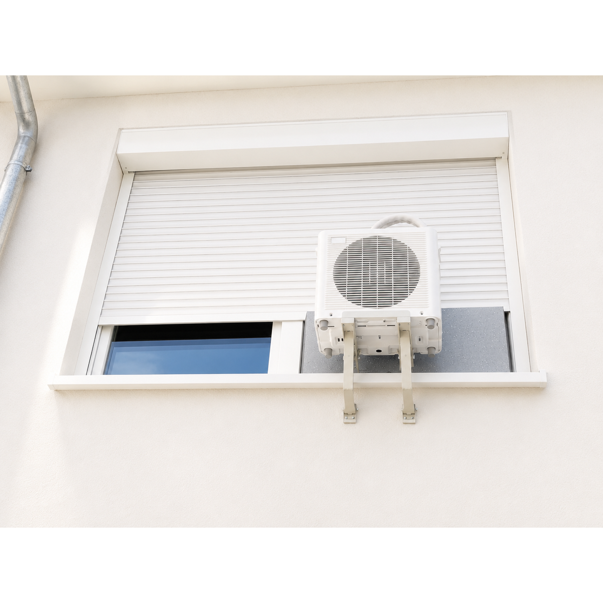 CoolFrech® patentierte Fensterabdichtung 30 cm-249 cm für mobile Split-Klimaanlagen – Kompatibel mit Midea PortaSplit, Climia, Evolar, Eurom, Trotec, Remko – auch für Türen – schnelle Montage ohne Bohren/Kleben – Klimageräte-Abdichtung