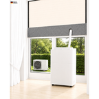 CoolFrech® patentierte Fensterabdichtung 30 cm-249 cm für mobile Split-Klimaanlagen – Kompatibel mit Midea PortaSplit, Climia, Evolar, Eurom, Trotec, Remko – auch für Türen – schnelle Montage ohne Bohren/Kleben – Klimageräte-Abdichtung