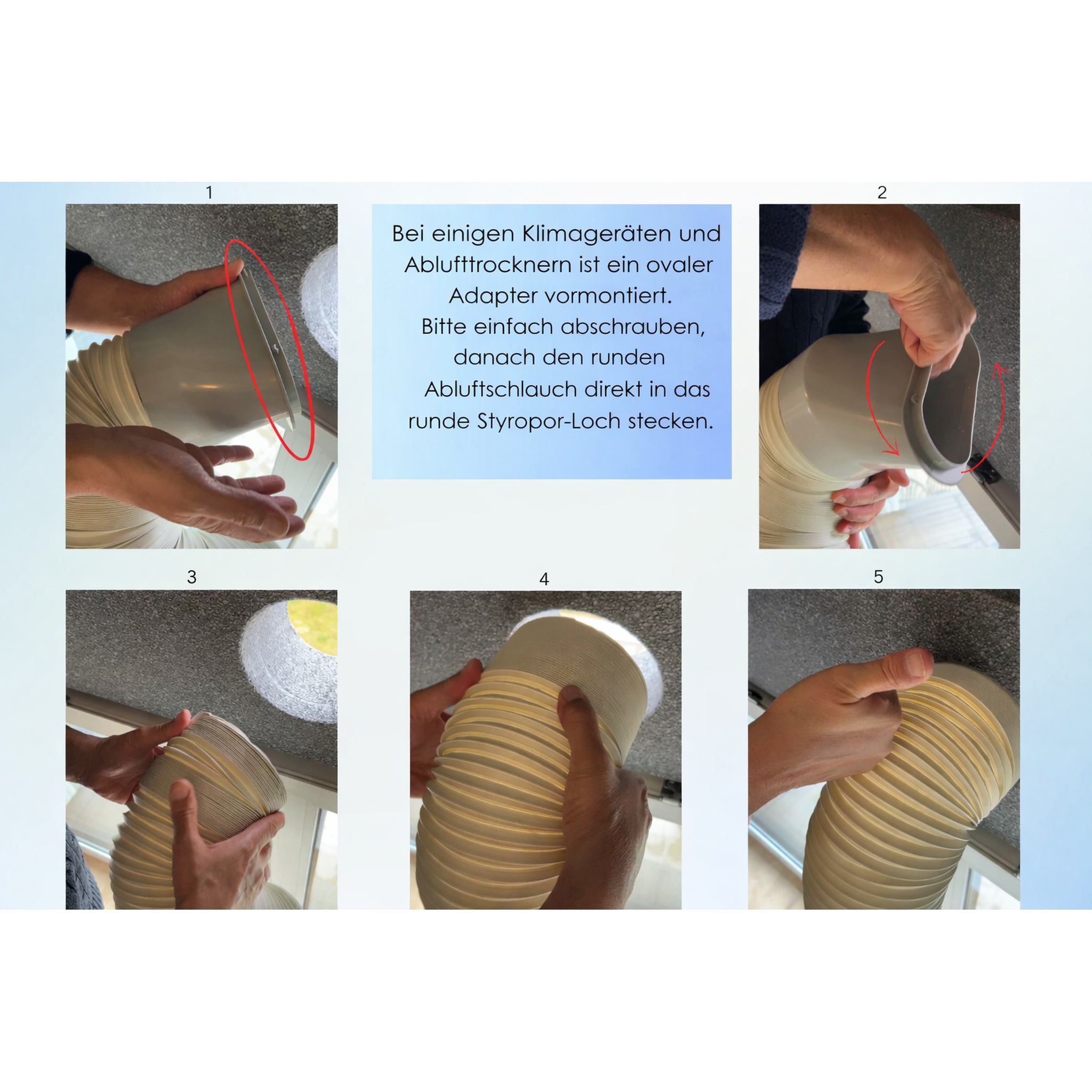 CoolFrech® patentierte Fensterabdichtung 30 cm-249 cm für mobile Klimaanlage mit Abluftschlauch und Ablufttrockner – auch für Türen – schnelle Montage ohne Bohren/Kleben – Klimageräte-Abdichtung