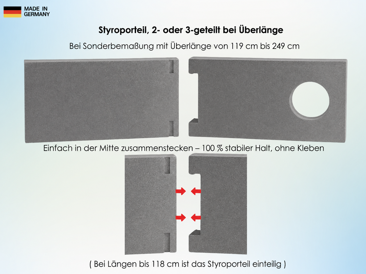 CoolFrech® patentierte Türabdichtung 30 cm-249 cm Terrasse, Balkon, Loggia für mobile Klimaanlagen – auch für Fenster – schnelle Montage ohne Bohren/Kleben – Klimageräte-Abdichtung