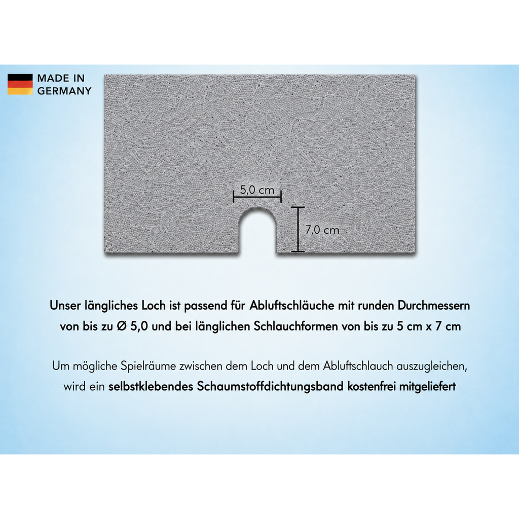CoolFrech® patentierte Türabdichtung 30 cm-249 cm Terrasse, Balkon, Loggia für mobile Split-Klimaanlagen – Kompatibel mit Midea PortaSplit, Climia, Evolar, Eurom, Trotec, Remko – auch für Fenster – schnelle Montage – Klimageräte-Abdichtung