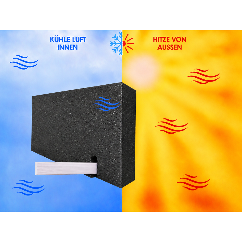 CoolFrech® patentierte Fensterabdichtung 30 cm-249 cm für mobile Split-Klimaanlagen – Kompatibel mit Midea PortaSplit, Climia, Evolar, Eurom, Trotec, Remko – auch für Türen – schnelle Montage ohne Bohren/Kleben – Klimageräte-Abdichtung