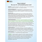 CoolFrech® patentierte Türabdichtung 30 cm-249 cm Terrasse, Balkon, Loggia für mobile Klimaanlagen – auch für Fenster – schnelle Montage ohne Bohren/Kleben – Klimageräte-Abdichtung
