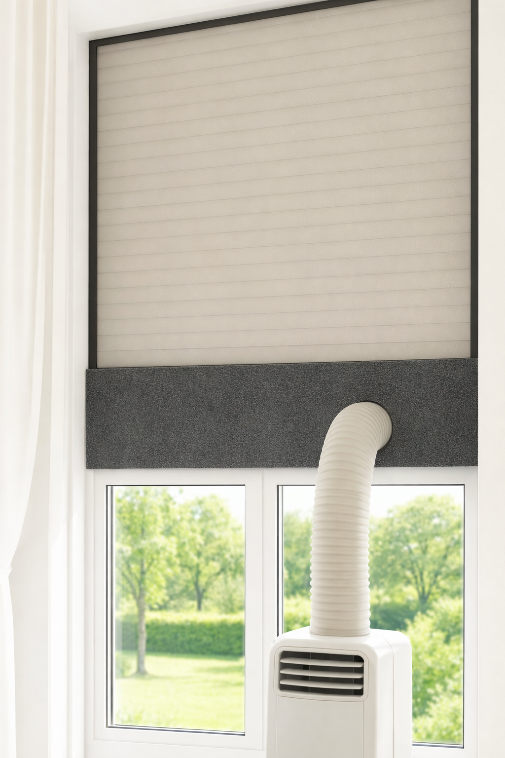 CoolFrech® Fensterabdichtung mobile Klimaanlage und Ablufttrockner - Schnelle Montage (30-184 cm)