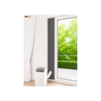 CoolFrech® patentierte Türabdichtung 30 cm-249 cm Terrasse, Balkon, Loggia für mobile Klimaanlagen – auch für Fenster – schnelle Montage ohne Bohren/Kleben – Klimageräte-Abdichtung
